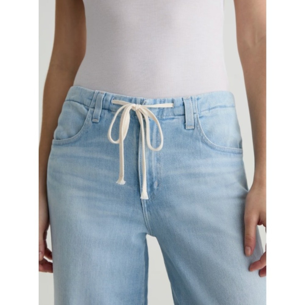 AG Adriano Goldschmied Stella Cinched Low Slung Palazzo Wide Leg Jeans Blue 32 - Picture 4 of 11